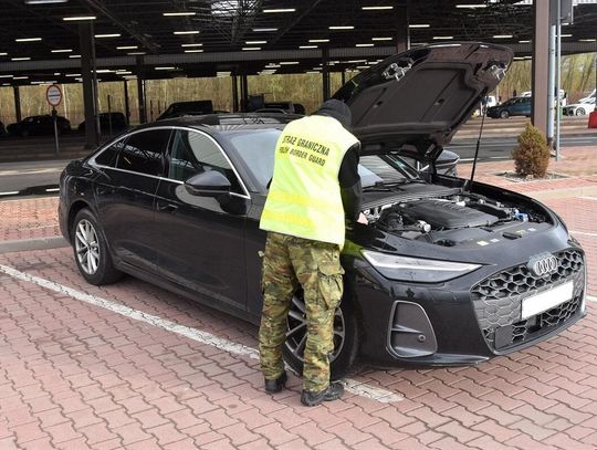 Młoda Niemka zatrzymana na polsko-białoruskiej granicy. Jechała kradzionym Audi za ćwierć miliona