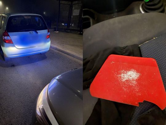 Na skrobaczce był biały proszek. Narkotester wykazał, że kierowca zażywał amfetaminę Na skrobaczce był biały proszek. Narkotester wykazał, że kierowca zażywał amfetaminę