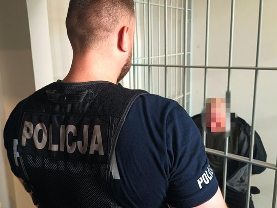 Nabuzowany mężczyzna rzucał kamieniami w komendę policji. Został obezwładniony i trafił do aresztu