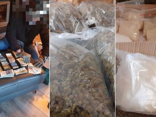 Nalot na dom dilera. Znaleźli blisko 6 kg narkotyków i dużo kasy [ZDJĘCIA]