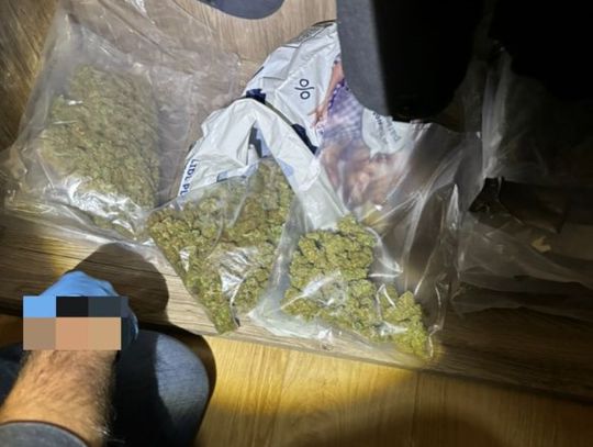 Nalot na mieszkanie dilera. 33-latek dobrowolnie wydał 2 kilo narkotyków, policjanci zabezpieczyli też 40 tysięcy złotych w gotówce