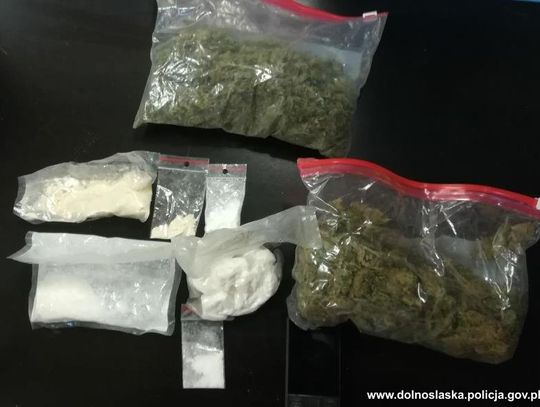 Nalot na mieszkanie dilera. Znaleźli marihuanę, amfetaminę, metamfetaminę i podejrzane tabletki