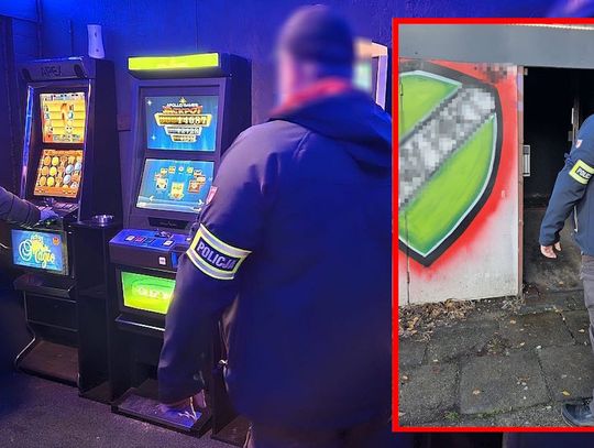 Nalot policji i celników na lokale z nielegalnym hazardem. Przejęto maszyny i gotówkę