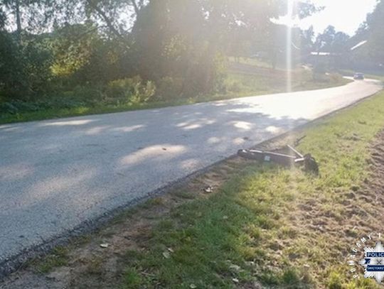 Nastolatka przewróciła się na hulajnodze elektrycznej i uderzyła głową o asfalt. Nie miała kasku