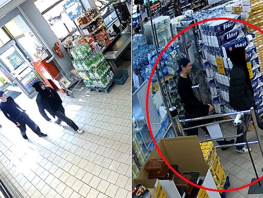 Oszukali kasjerkę płacąc w sklepie fałszywym banknotem. Dwaj młodzi mężczyźni poszukiwani
