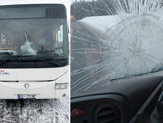 Pasażer osobówki bombardował inne pojazdy... jogurtami. Narobił strat na ponad 10 tysięcy złotych