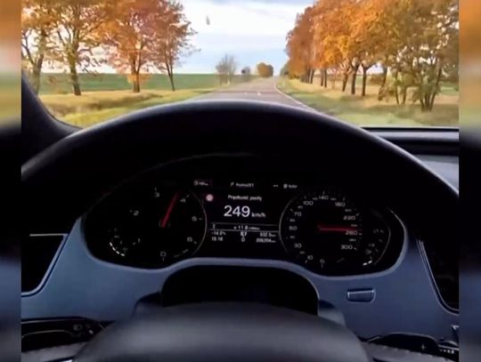 Pędził wojewódzką 257 na godzinę. Policjanci zobaczyli nagranie i ustalili, kto siedział za kierownicą