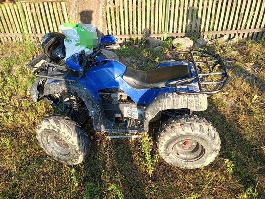 Pijany 29-latek szalał quadem. Podczas przejażdżki przewrócił pojazd i trafił do szpitala