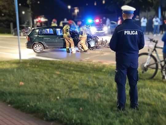 Pijany kierowca golfa potrącił motocyklistę i uciekł z miejsca wypadku, nie udzielając pomocy