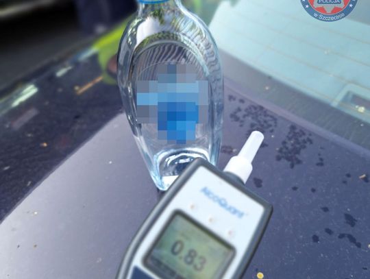 Pijany kierowca próbował się tłumaczyć, że "wypił tylko dwa piwka w pracy". W aucie miał puste butelki