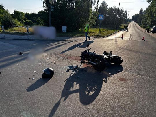 Pijany kierowca zajechał drogę motocyklistce. Kierująca hondą została ciężko ranna [FOTO]