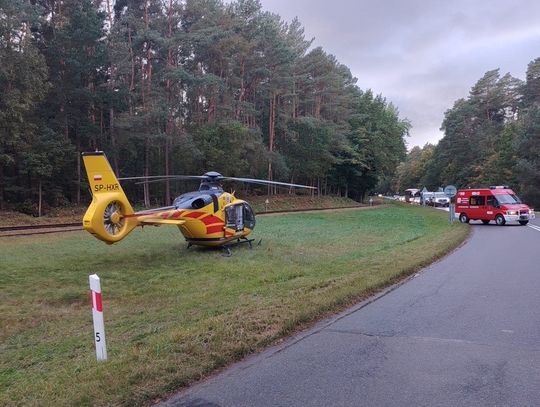 Pijany kierowca zjechał na czołówkę z rowerzystą. Poszkodowany 16-latek doznał ciężkich obrażeń
