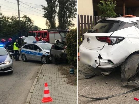 Pijany uciekał przed policją. Staranował kilka aut, w tym policyjny radiowóz