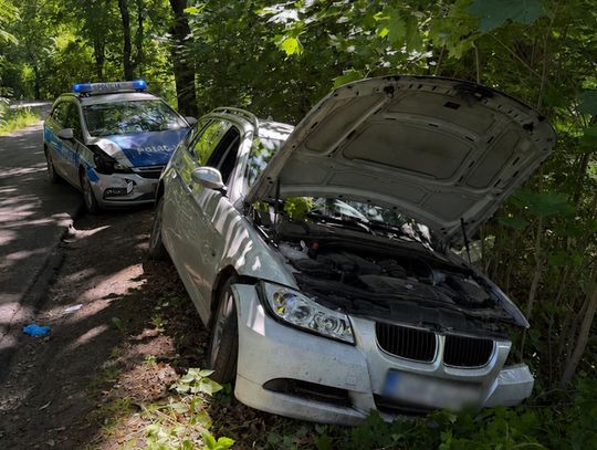 Po alkoholu i narkotykach uciekał policji kradzionym BMW. Celowo spowodował kolizję z radiowozem