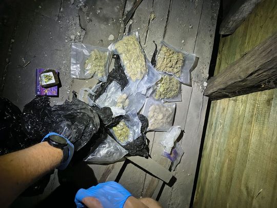 Podczas rozmowy z policjantami nagle wyciągnął narkotyki z kieszeni. Natychmiast zatrzymali 20-latka