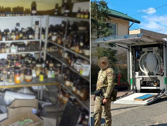 Podczas sprzątania odkryła chemiczny "skarb" zmarłego męża. Ewakuowano blok i zamknięto całą ulicę