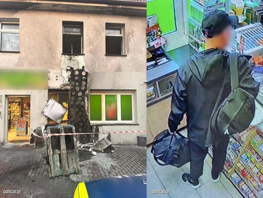 Podpalił "Żabkę", bo chciał się zemścić za wezwanie policji po awanturze dzień wcześniej. Potem uciekł z miasta pociągiem