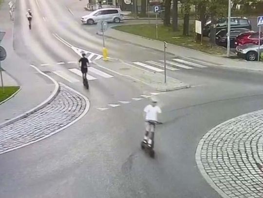 Policjanci ścigali "gang hulajnogarzy". Rozpędzali się nawet do 80 na godzinę