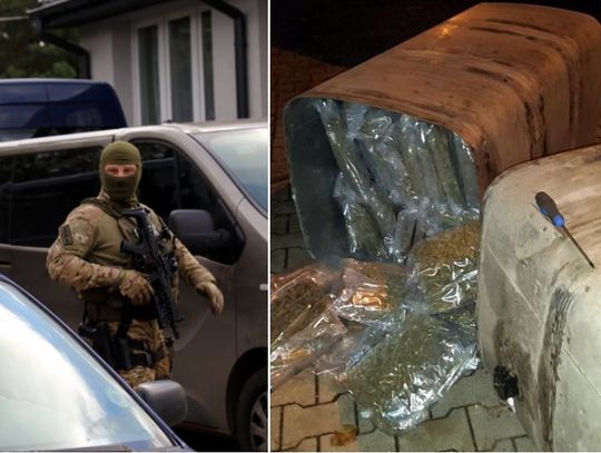 Policjanci udaremnili przemyt blisko 60 kg marihuany z Hiszpanii. WIDEO