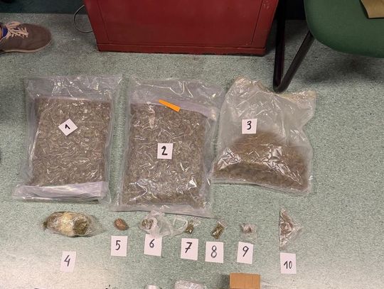 Policjanci urządzili zasadzkę przy garażu. 41-letni diler zatrzymany z blisko 2,5 kg narkotyków