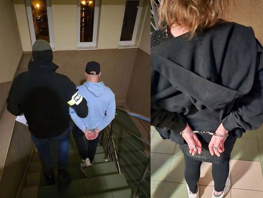 Policjanci weszli na dwa "narkotykowe" adresy jednocześnie. Zatrzymali 54-letnią kobietę i 36-letniego mężczyznę