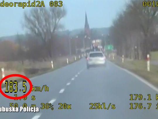 Pomylił drogę pod Drezdenkiem z niemiecką autostradą. Kierowca mazdy gnał 183 km/h