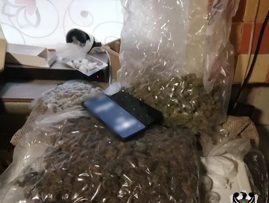 Ponad 1,7 kilograma narkotyków zabezpieczonych w mieszkaniu. Trzy osoby zatrzymane