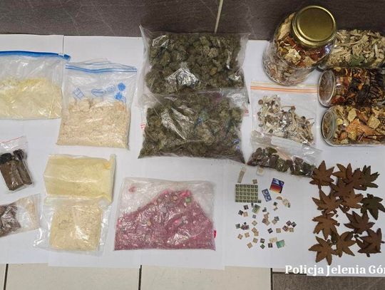 Ponad 35 tys. zł w gotówce i blisko 2 kg narkotyków w mieszkaniu. 32-latek z zarzutami