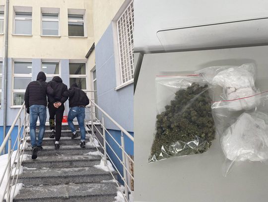 Poszukiwany 23-latek złapany z dużą ilością narkotyków. Trafił do aresztu i grozi mu długie więzienie