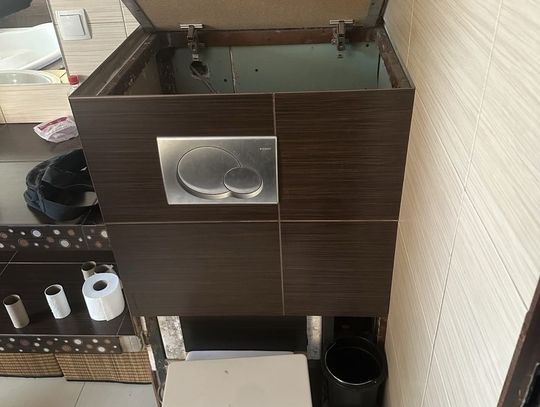 Poszukiwany chciał ukryć się przed policjantami w spłuczce. Zgubiła go wystająca stopa