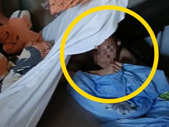 Poszukiwany próbował ukryć się przed policjantami pod łóżkiem, nakryty stosem pościeli