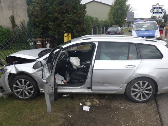 Z uczestnika wypadku stał się podejrzanym. Narkotest dały wynik pozytywny