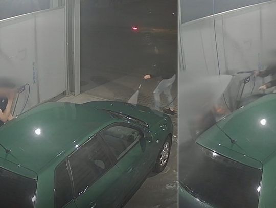 Próbował ukraść auto na myjni. Laska użyła myjki jak armatki wodnej [WIDEO]