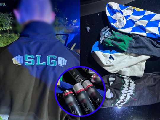 Pseudokibice jechali na dwa auta malować graffiti. Zostali namierzeni przez policję i zatrzymani