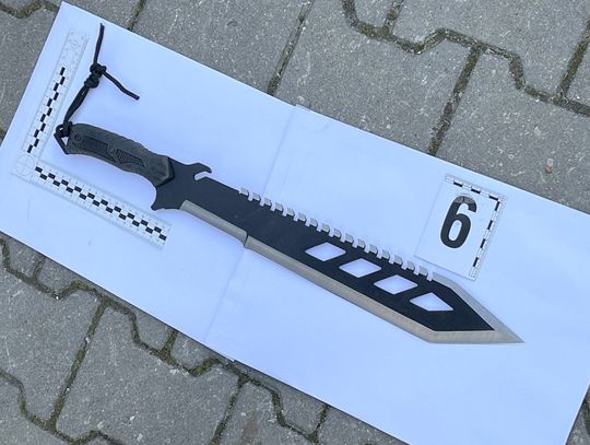 Pseudokibice zatrzymani za udział w bójce. Policjanci przejęli maczety, petardy i atrapy broni