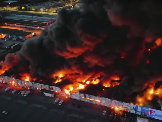 Rosyjski wywiad zlecił podpalenie centrum handlowego przy Marywilskiej. Prokuratura: Ukraińcy działali w grupie sabotażowej