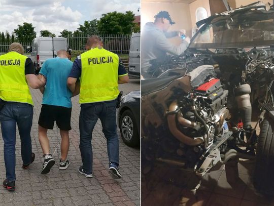 Rozbierali stuningowanego mercedesa za 700 tysięcy. Rozbita grupa kradnąca "na walizkę"