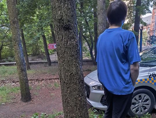 Rozebrał się i zaczepiał przechodniów. Na widok strażników odrzucił strzykawkę i założył spodnie