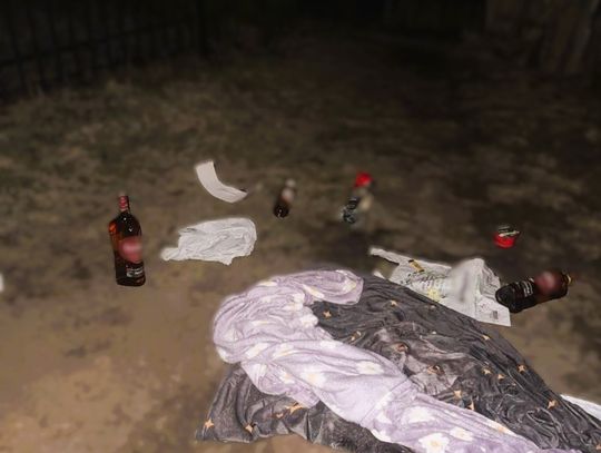 Rozłożył się z flaszkami na kocu i zadzwonił na służby. Twierdził, że został uprowadzony