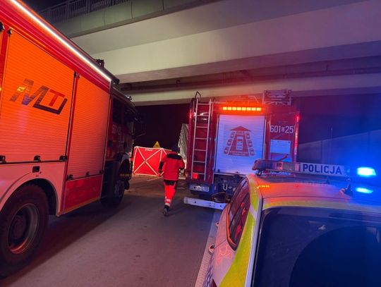 Rozpędzony dostawczak wbił się w tył naczepy ciężarówki. Kierowca z Ukrainy zginął na miejscu