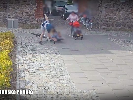 Rozpędzony rowerzysta wjechał w dziecko na hulajnodze, pozbierał się i ruszył dalej. Grozi mu 30 tys. zł grzywny