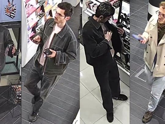 Rozpoznajesz tych mężczyzn? Policja szuka sprawców kradzieży perfum za dwa tysiące złotych