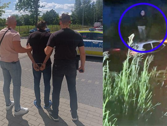 Ścigani mężczyźni wpadli autem do kanału. Kierowca odpłynął, pasażer nie umiał, więc został na dachu