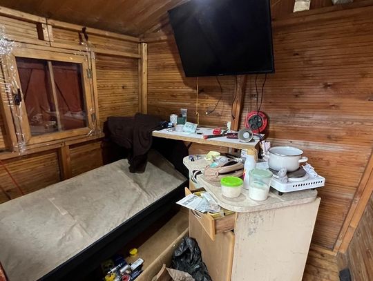 Ścigany za udział w gangu ukrywał się z żoną i niemowlęciem na terenie ogródków działkowych