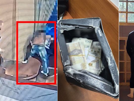 Ścigany za usiłowanie zabójstwa w hotelu zatrzymany. W czasie pościgu wyrzucił sejf z pieniędzmi