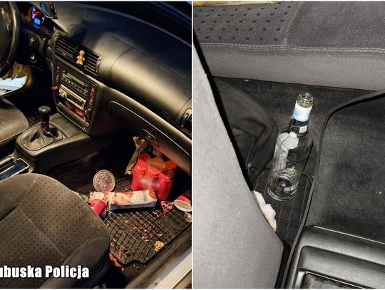 Siedział w aucie z otwartą butelką wódki. Wpadł w szał, gdy policjant wyrwał mu kluczyki