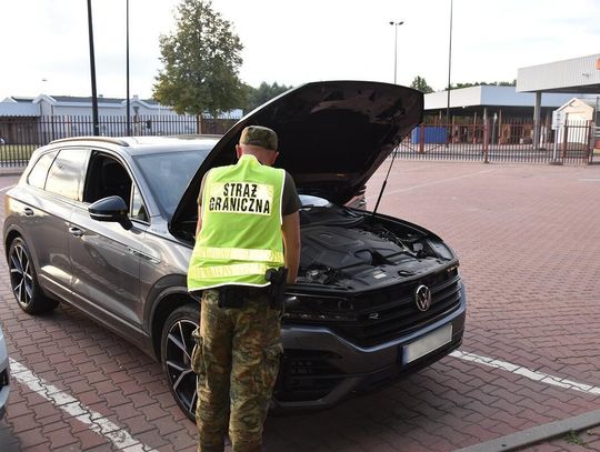 Skradziony Volkswagen za 220 tys. zł zatrzymany na granicy. Kierowca chciał wjechać do Białorusi