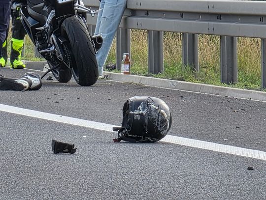 Śmierć na prostym odcinku drogi. Tragiczny finał jazdy motocyklem na S3