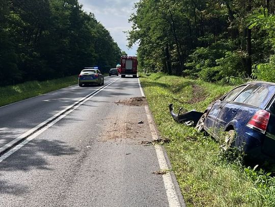 Śmiertelny wypadek na drodze wojewódzkiej nr 878. Rowerzysta zginął na miejscu