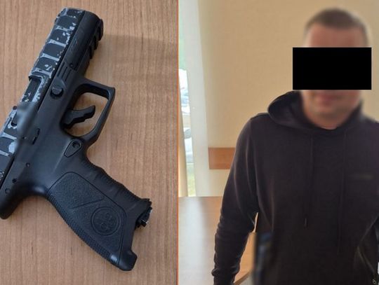 Sterroryzował ekspedientkę pistoletem na kulki. Po napadzie poszedł podpisać dozór na komisariat